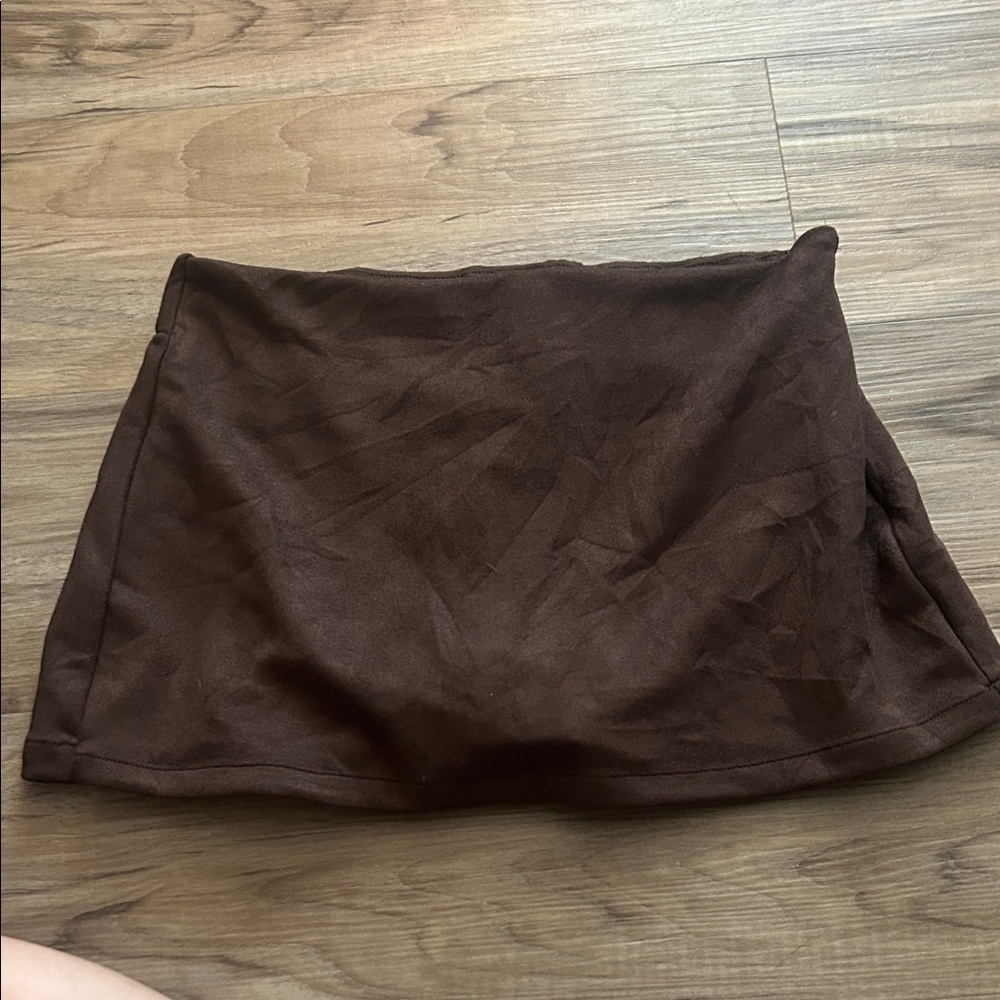 Brown Mini Skort